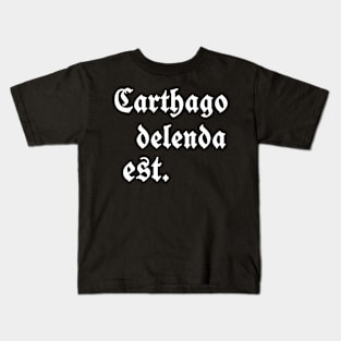 Official zuck Bucks Carthago Delenda Est Latin phrase Kids T-Shirt